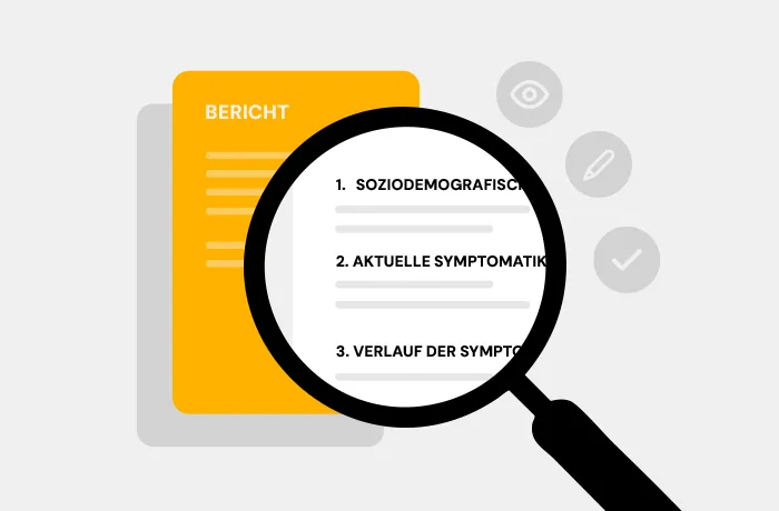 Überprüfung und Anpassung einer automatisch erstellten Therapiedokumentation