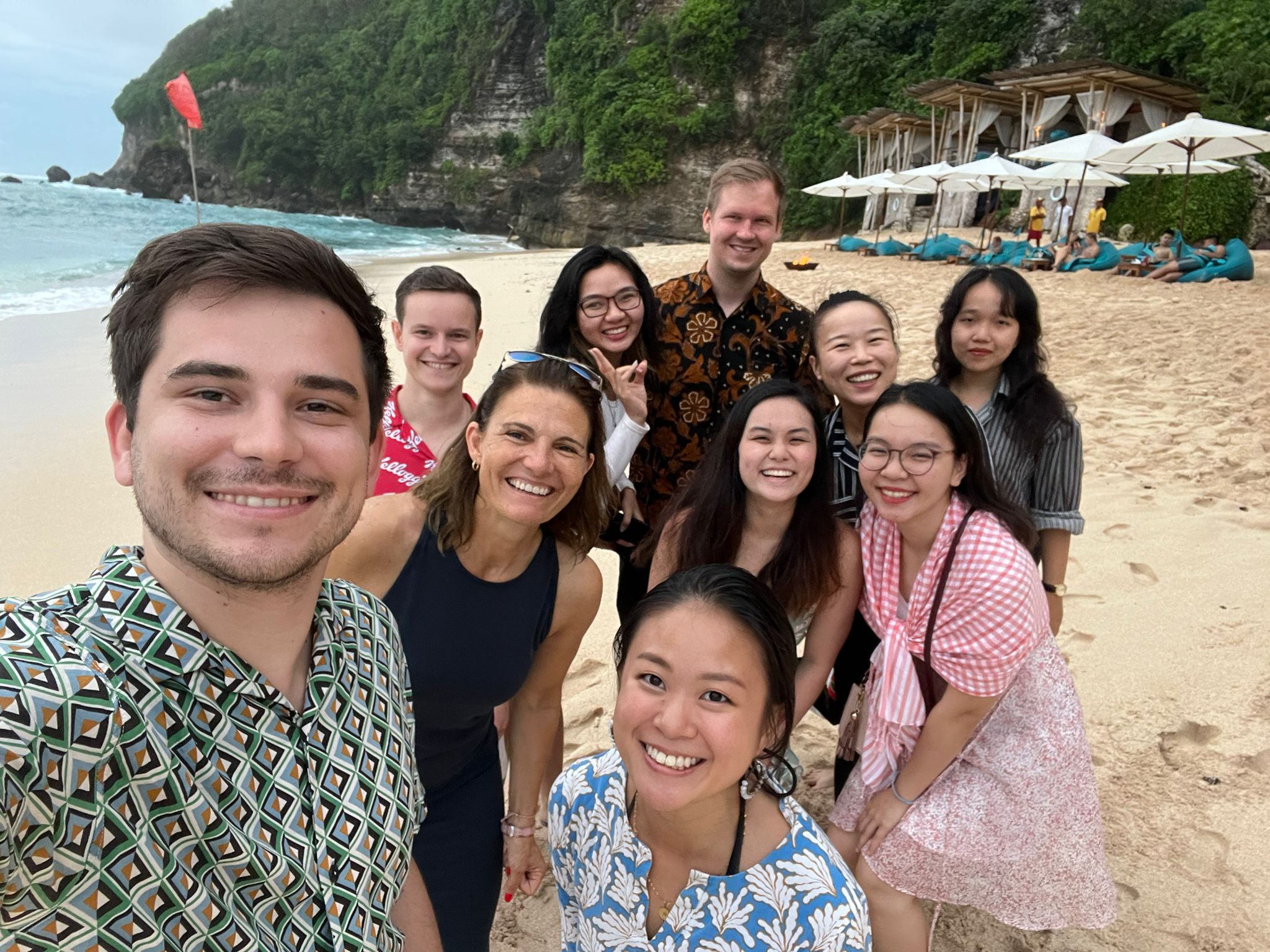 group photo from the working and learning trip in Bali