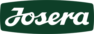 Josera company logo with stylized letters and graphic elements.