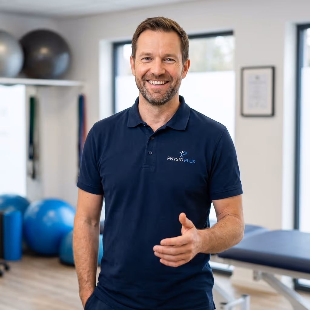 Bild zeigt Referenz-CEO für die Branchen-Landingpage von Zeitstrom: Physiotherapiepraxis