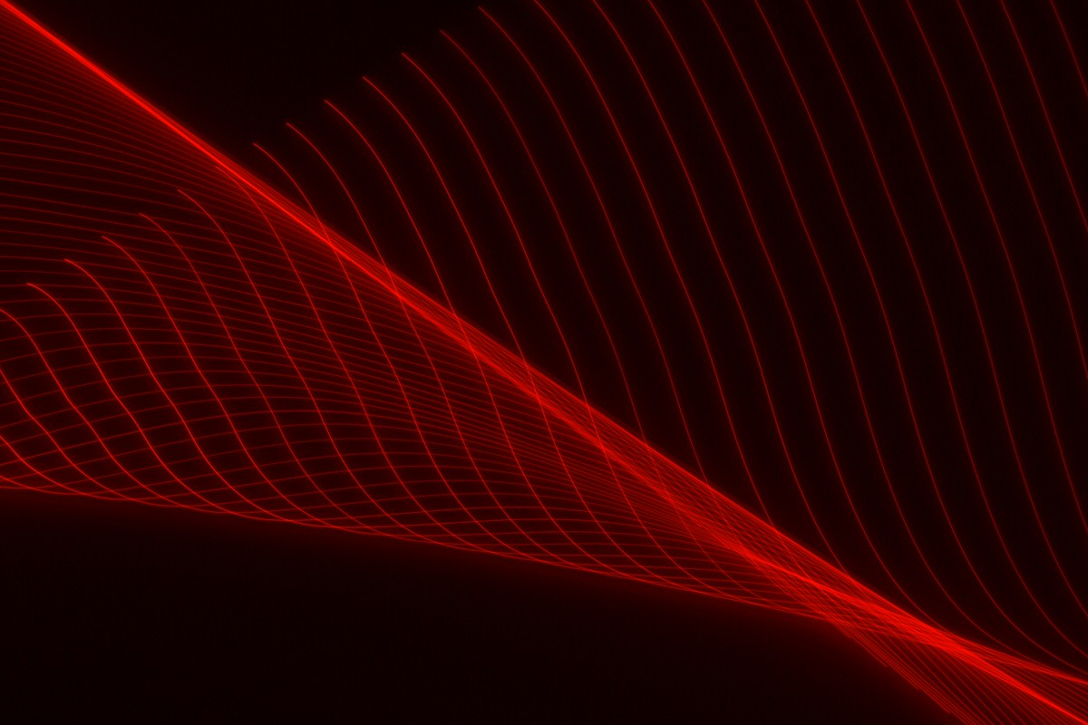 Red array of laser light