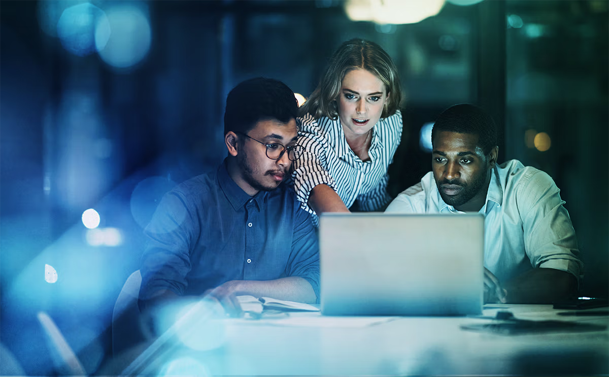 fraud adivsory team looking at fraud data