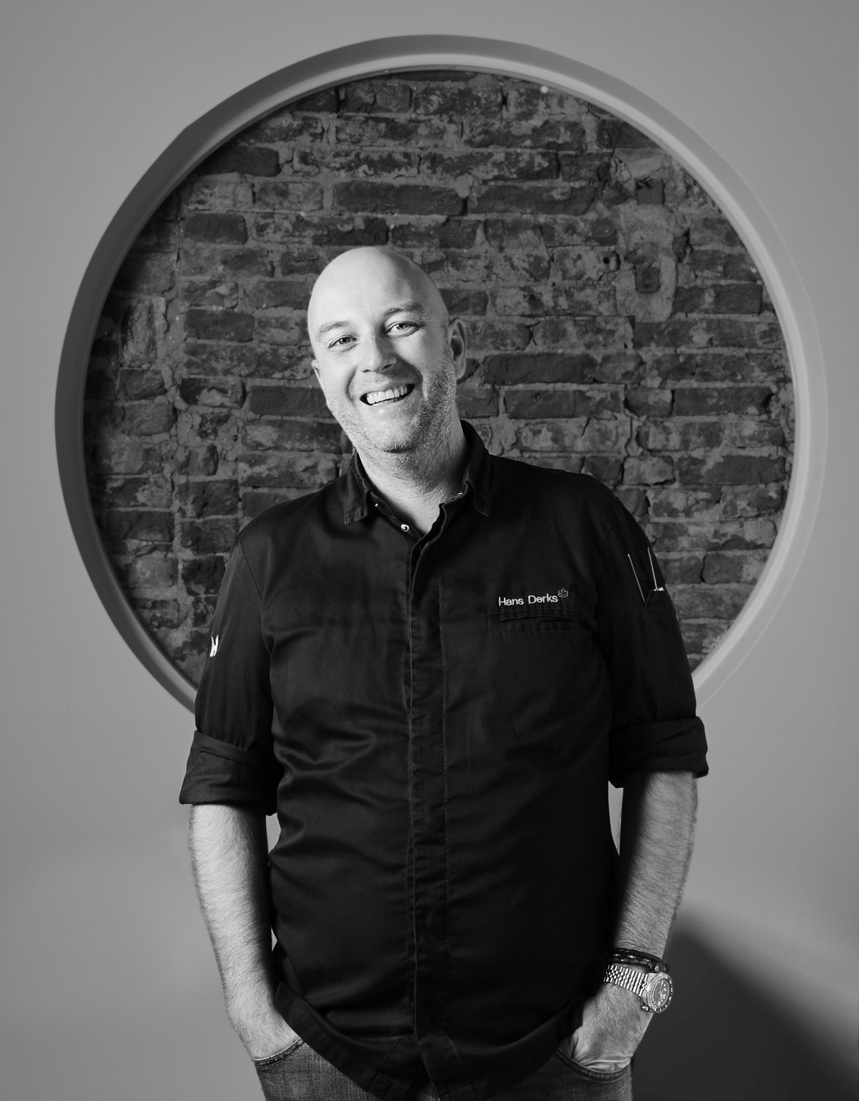 Chef Hans Derks portret, sterrenchef 