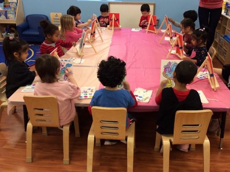 Children playing in a room