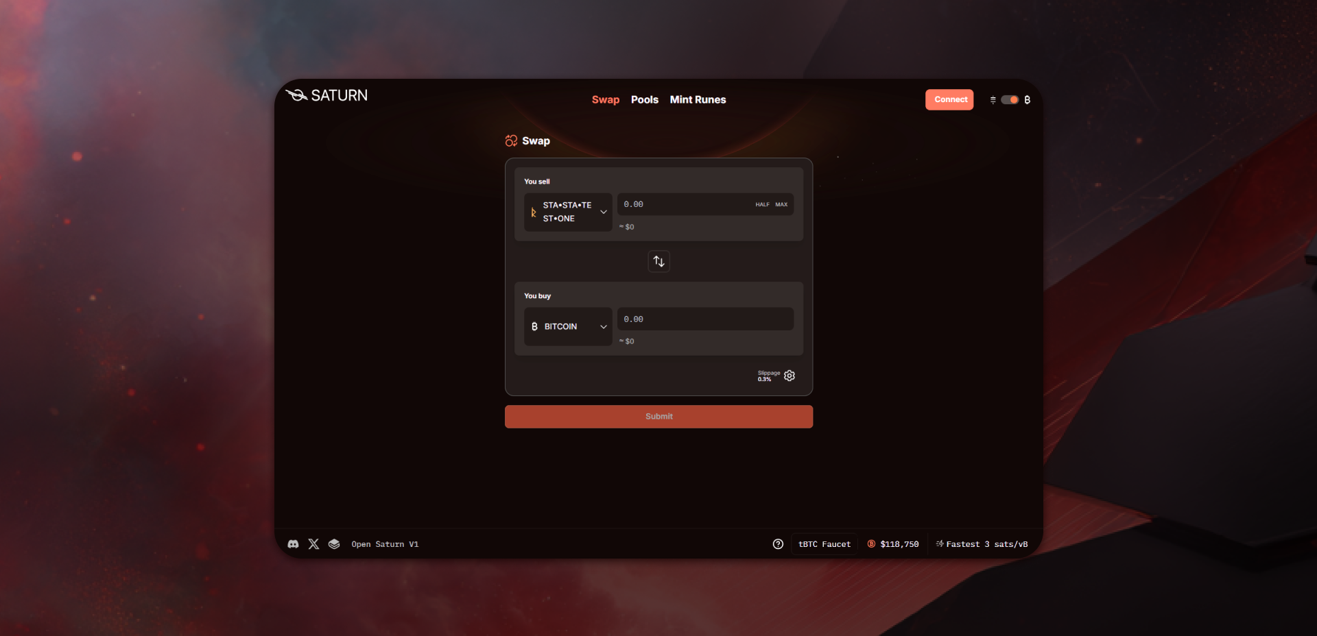 dashboard of a website