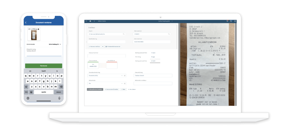afas SB+ - scan app met desktop
