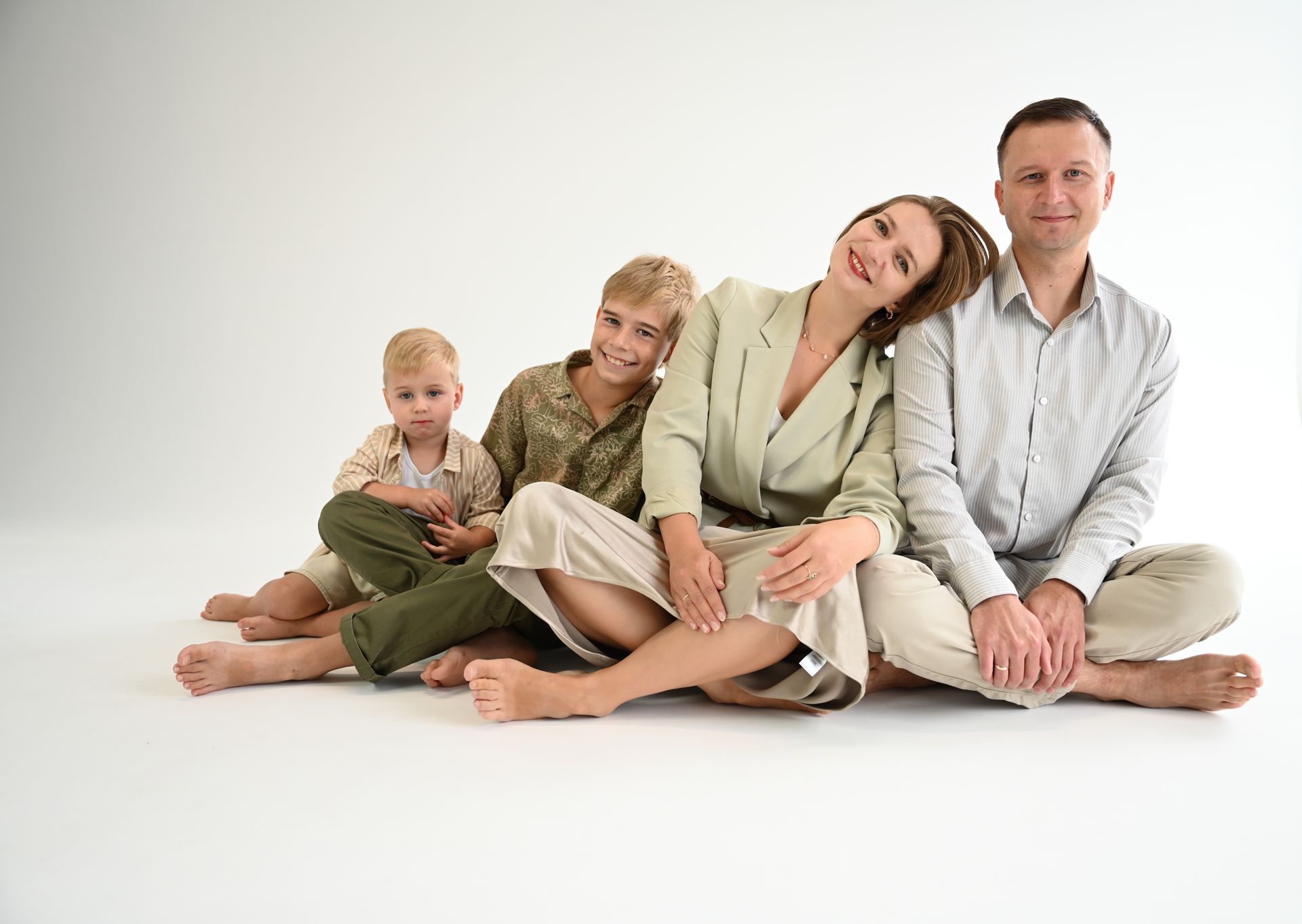 Indoor photo session at Dieppe photography studio