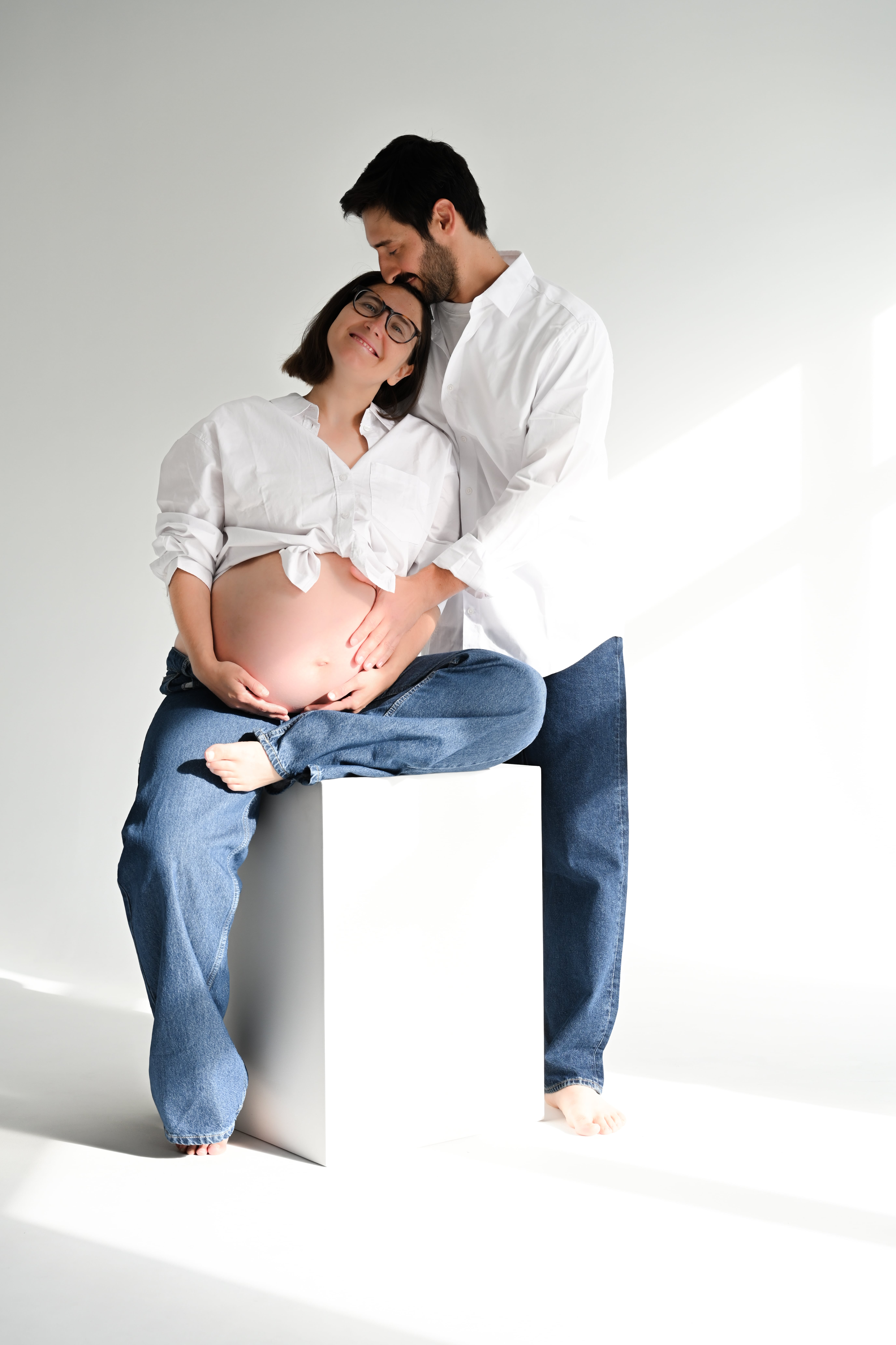 Indoor photo session at Dieppe photography studio