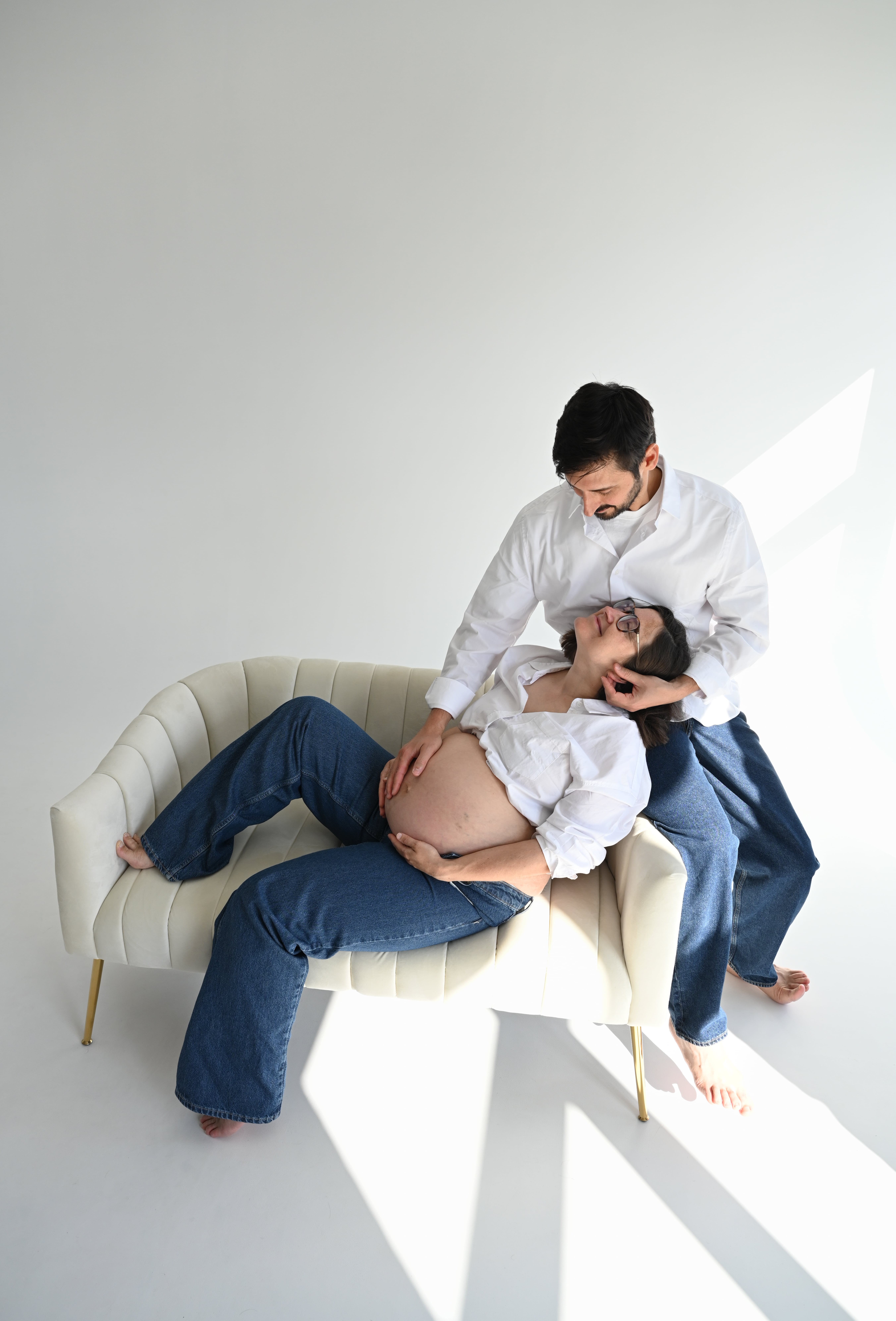 Indoor photo session at Dieppe photography studio