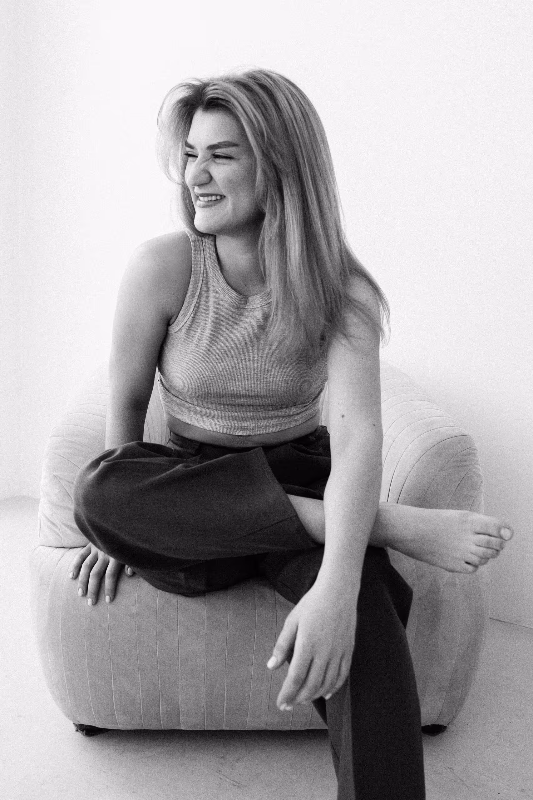 Indoor photo session at Dieppe photography studio