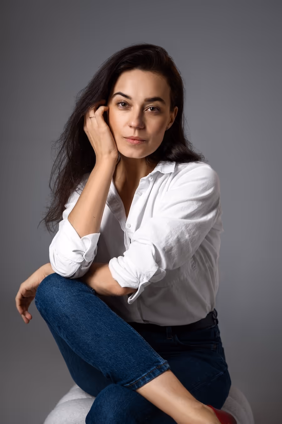 Indoor photo session at Dieppe photography studio