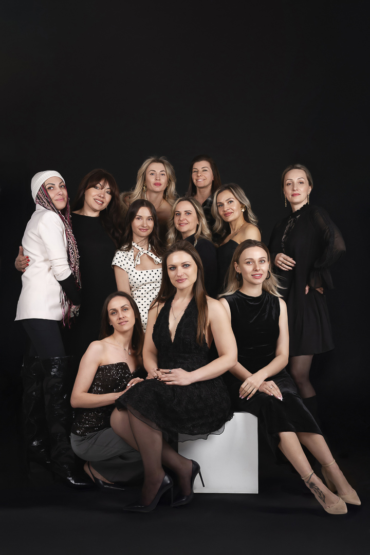 Indoor photo session at Dieppe photography studio