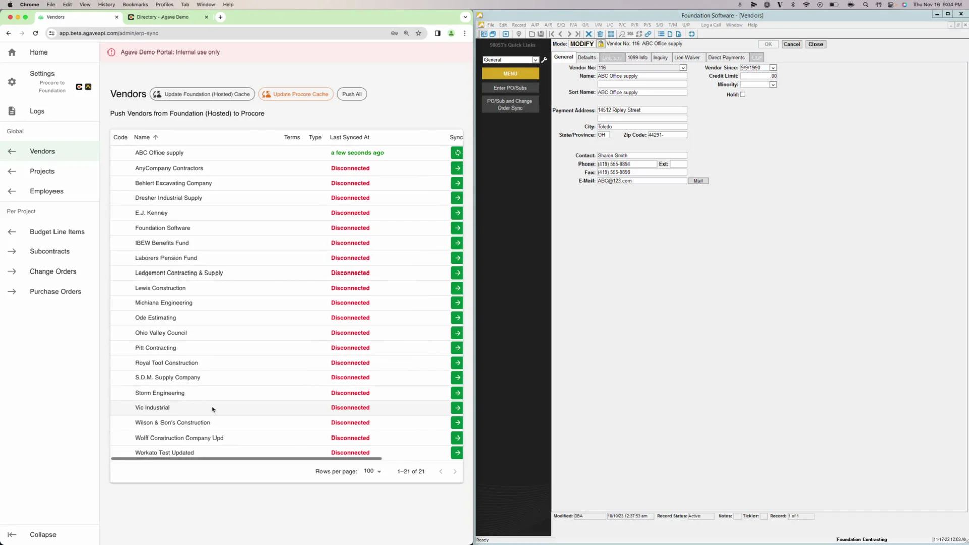 Sync Data between Autodesk Build & Foundation