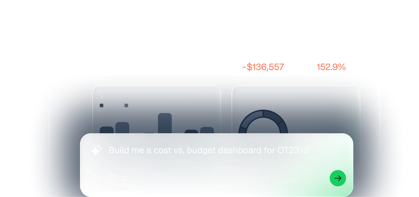 Agave AI Analytics interactive dashboard built from construction financial data