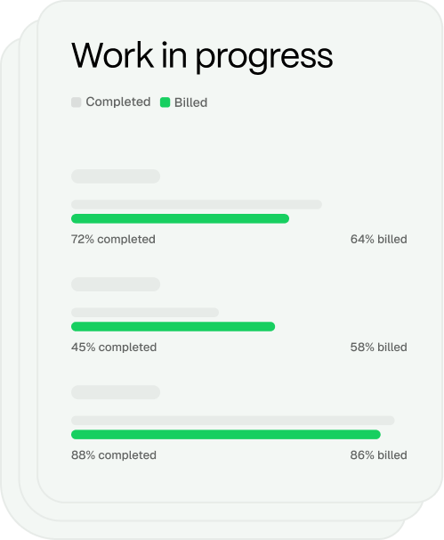 Construction-specific report in Agave
