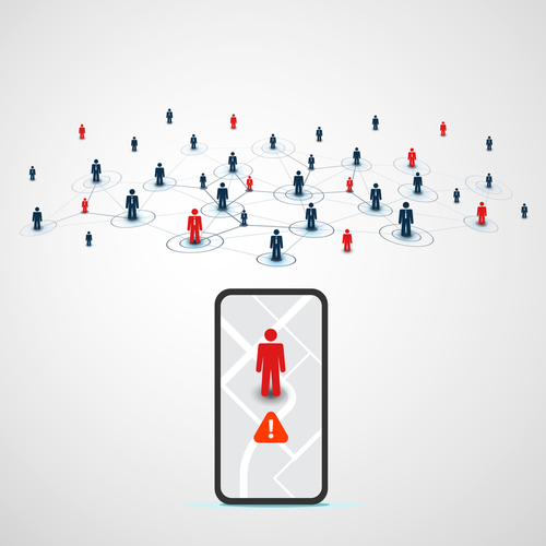 Mobile-based contact tracing and risk alert