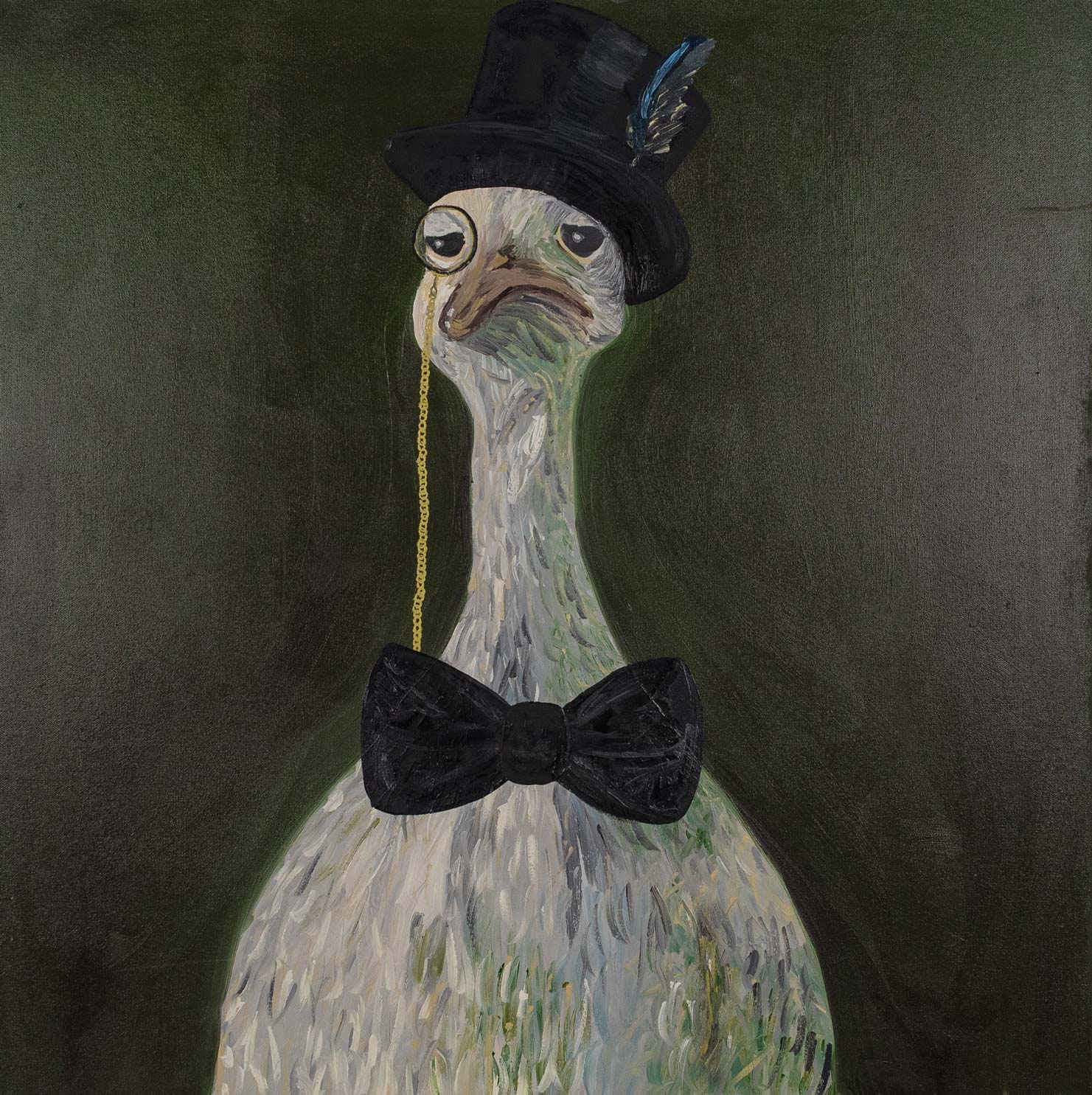 Bird with bowtie, 2022
