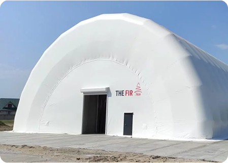 Airwallon inflatable frame building