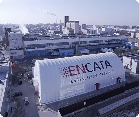 Airwallon inflatable frame building ENCATA project