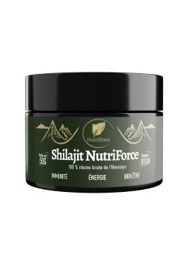 NutriForce Shilajit tibétain – résine et gélules, 55‑60 % acide fulvique