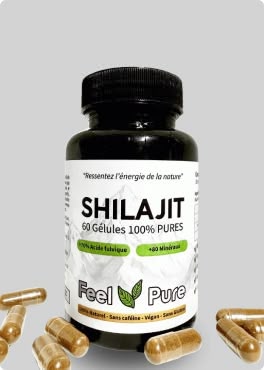 Feel Pure Shilajit gélules végétales – Shilajit himalayen concentré