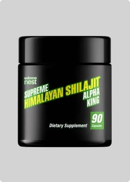 Wellness Nest Alpha King gélules Shilajit + 8 actifs pour performance masculine