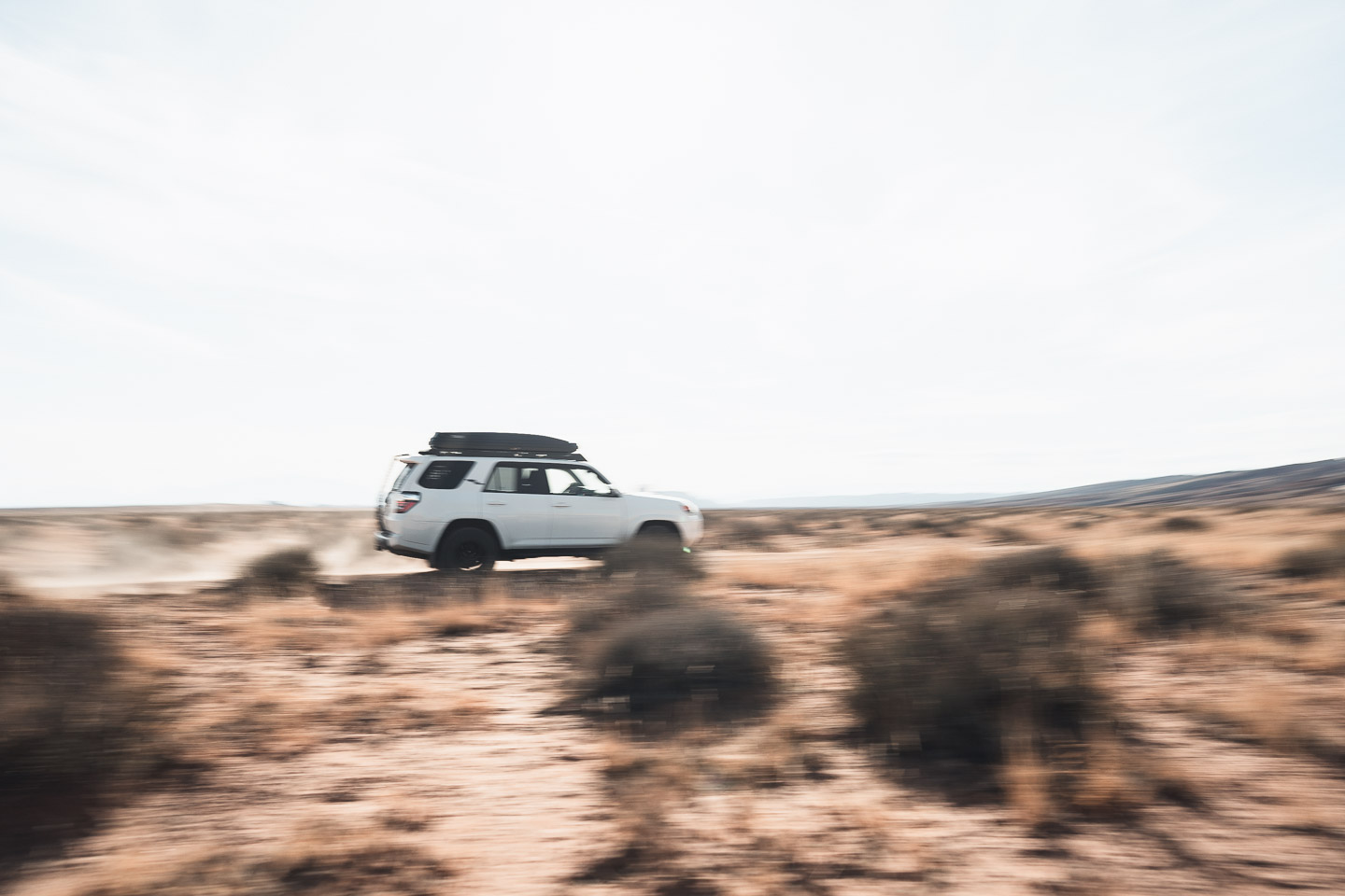 Toyota 4Runner driving through desert