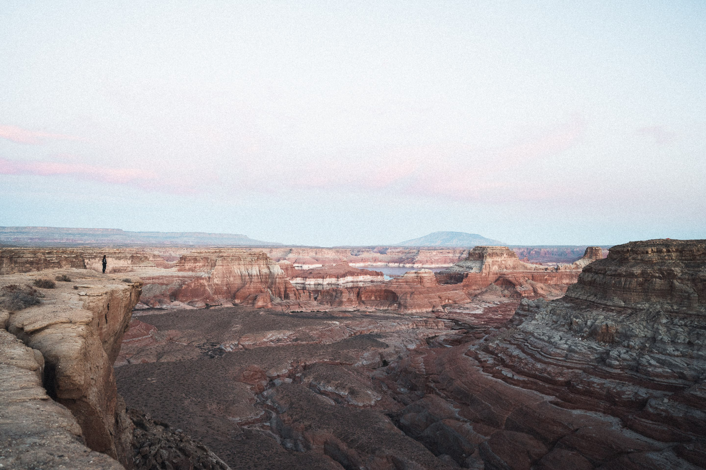 Overlook in remote Utah at sunset