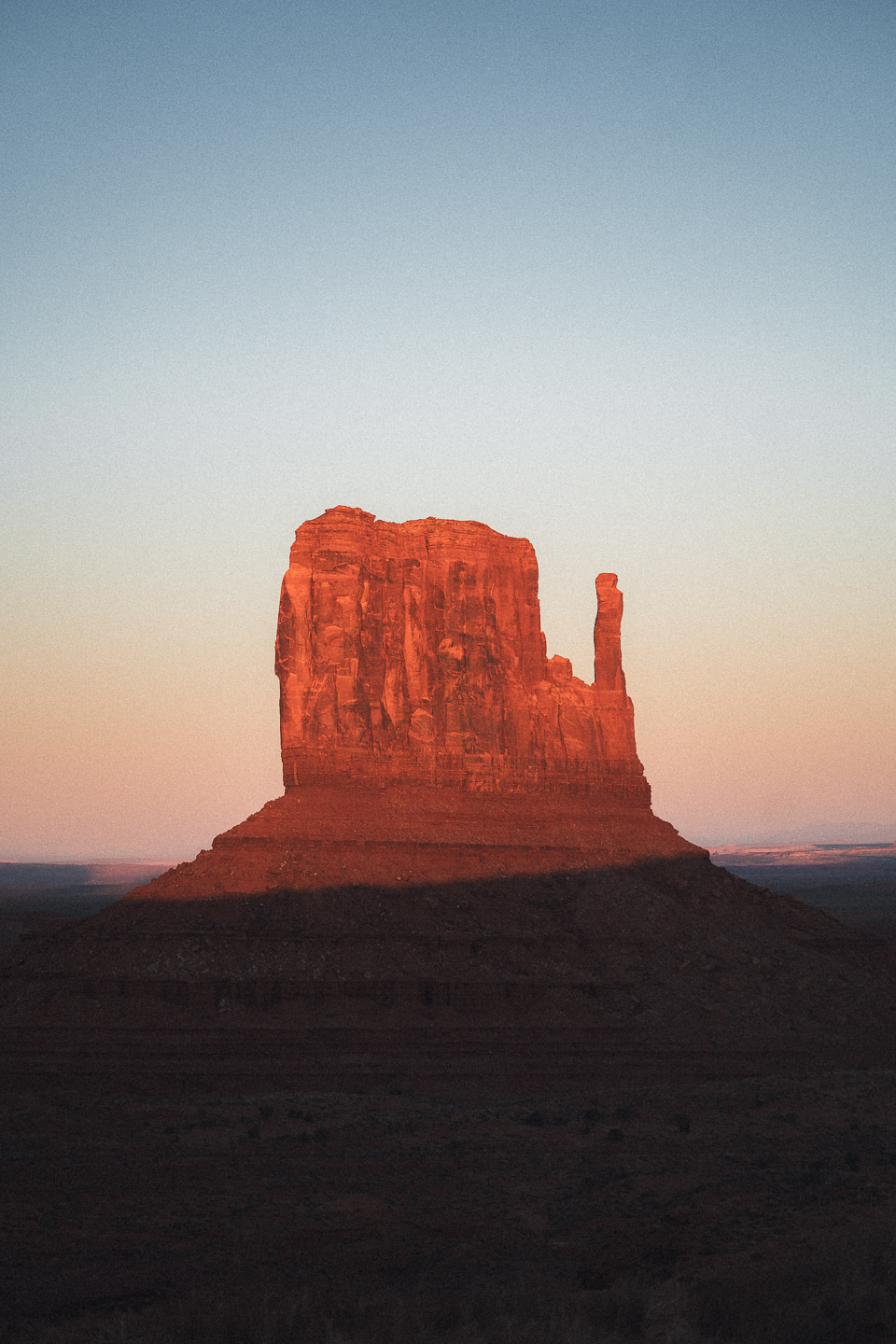 Monument Valley sunset detail