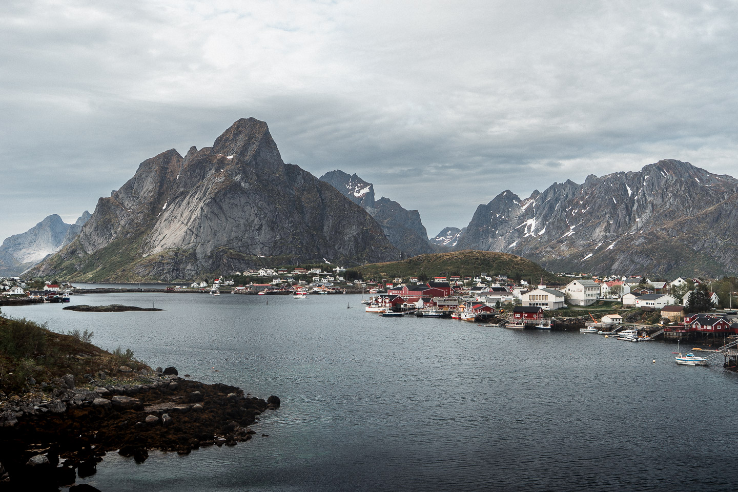A landscape image of Reine, Norway