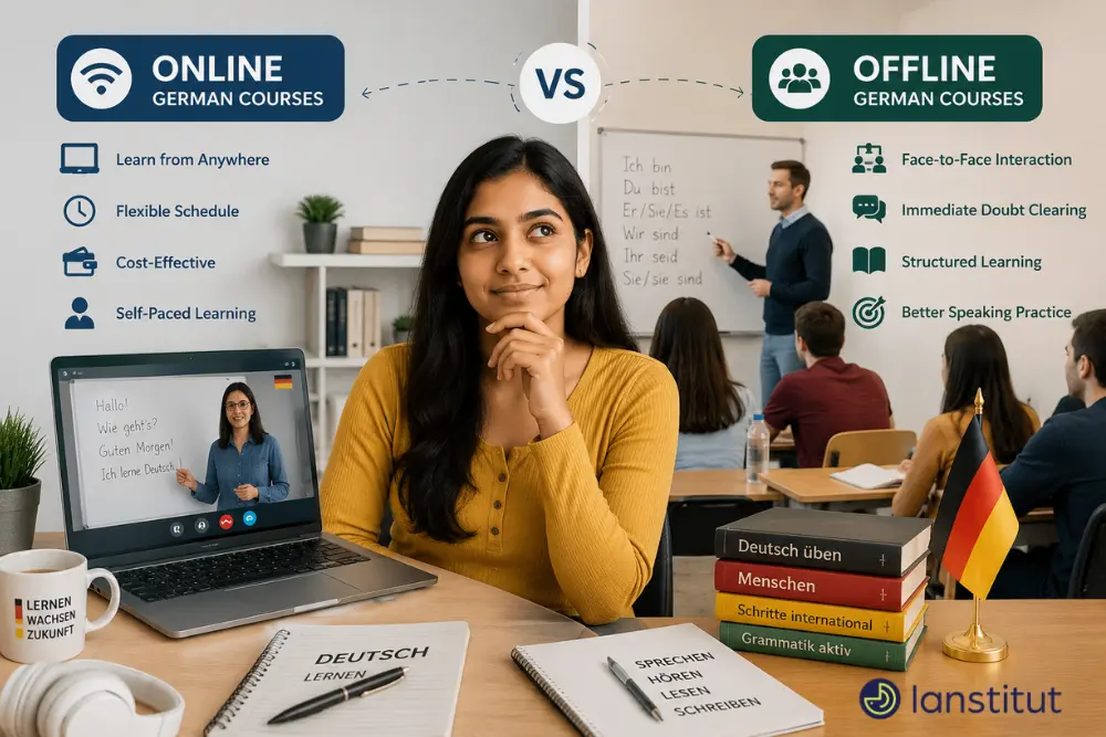 Online vs Offline German Courses: Which is Best for Students in Kerala