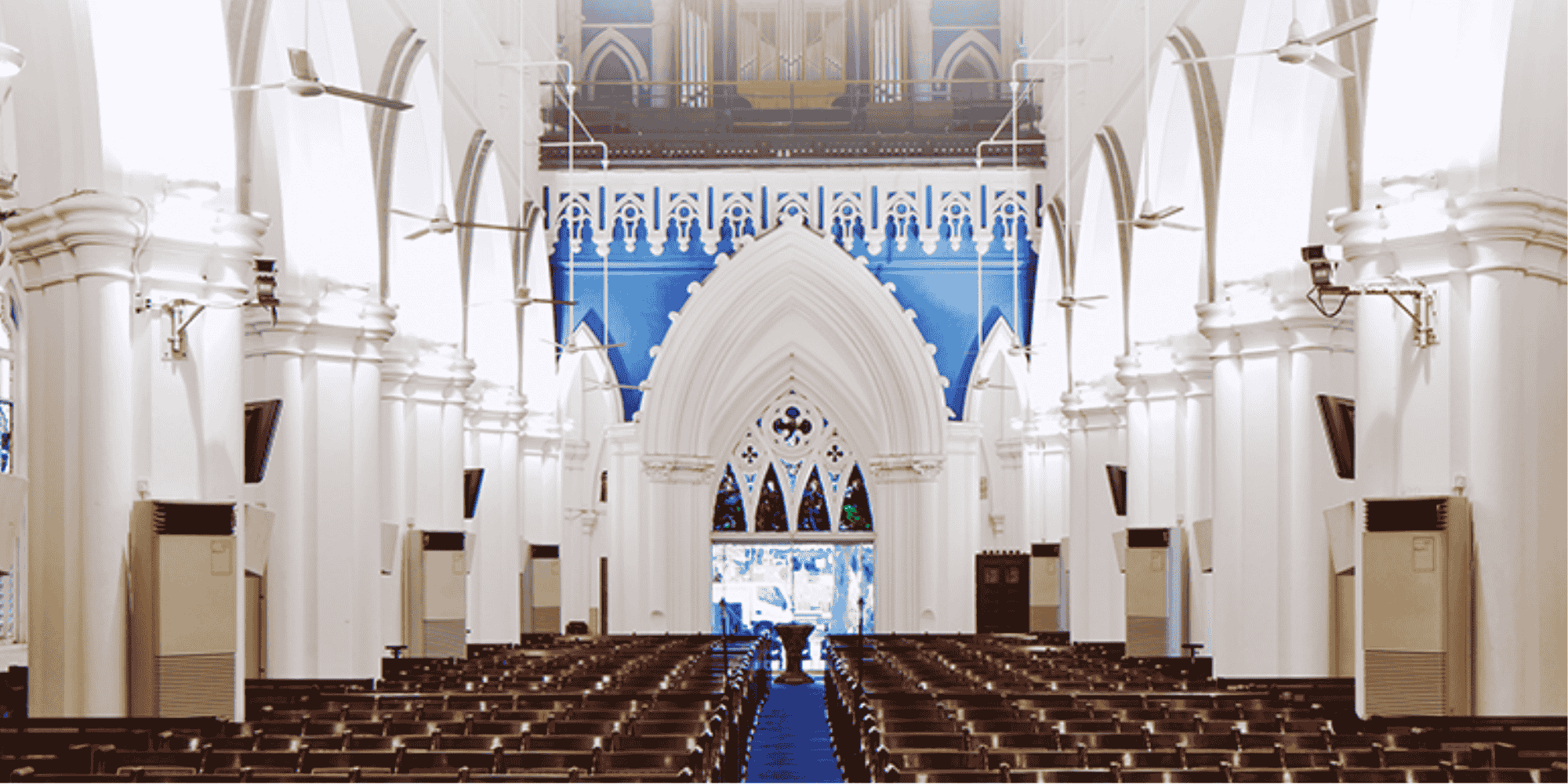 interior of St Andrew's Cathedral Singapore