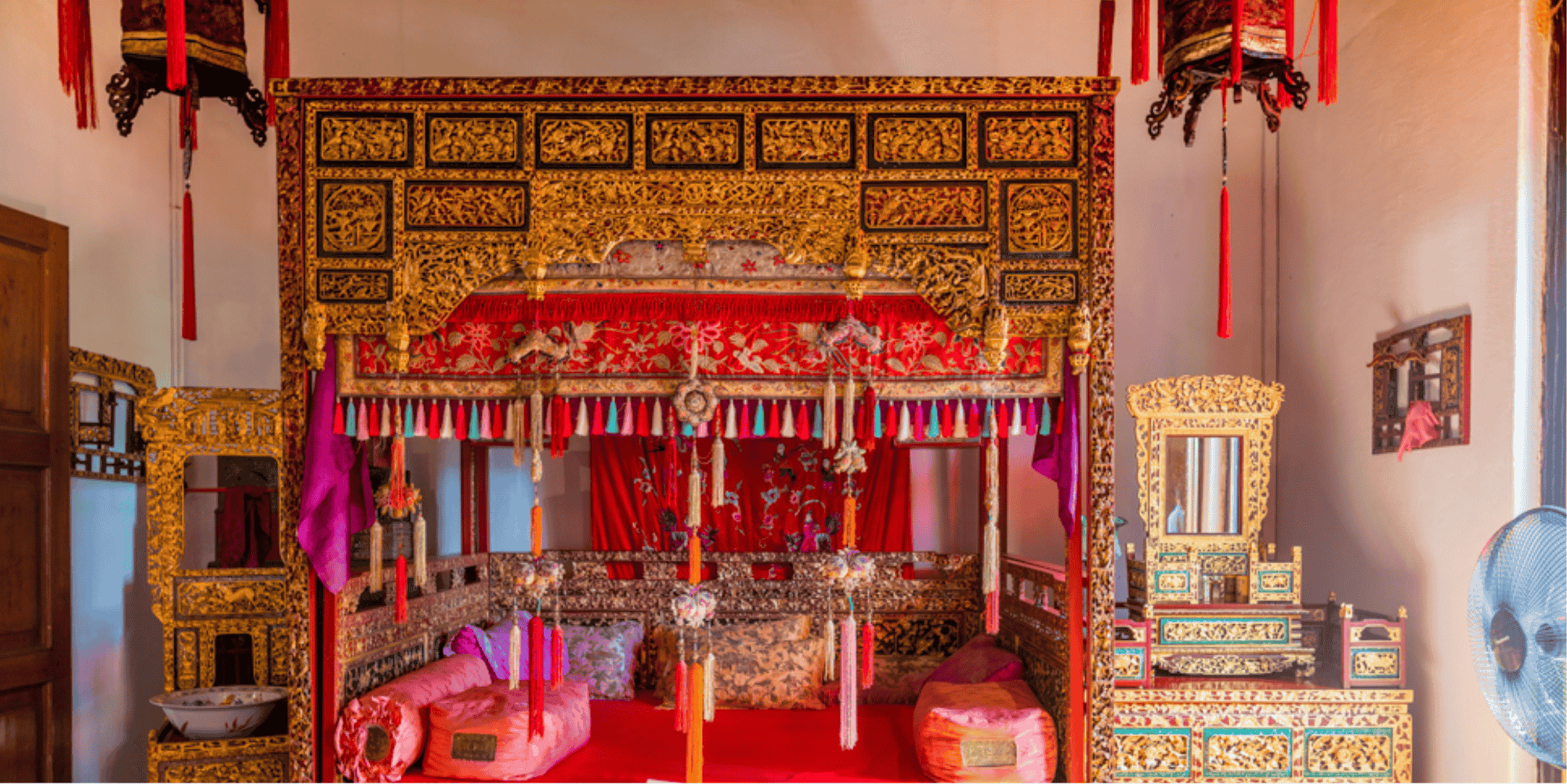 100-year-old wedding bed