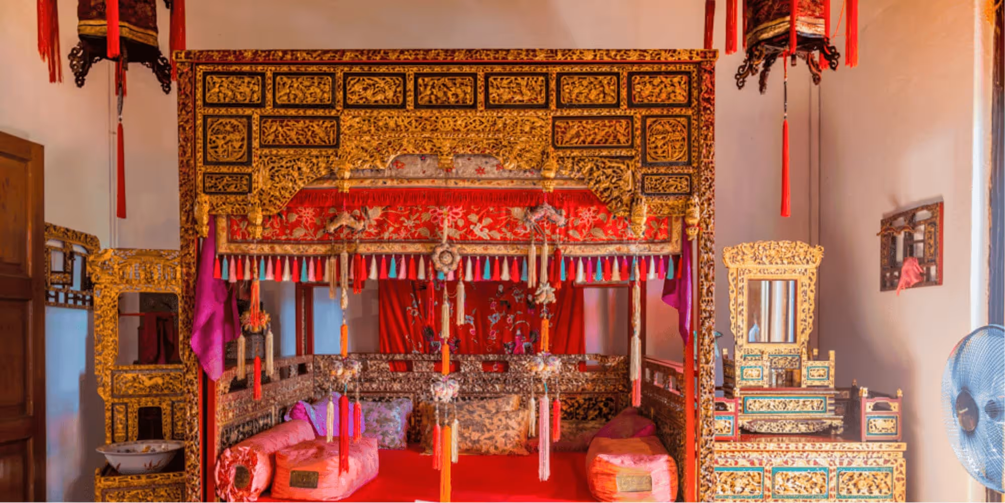 100-year-old wedding bed