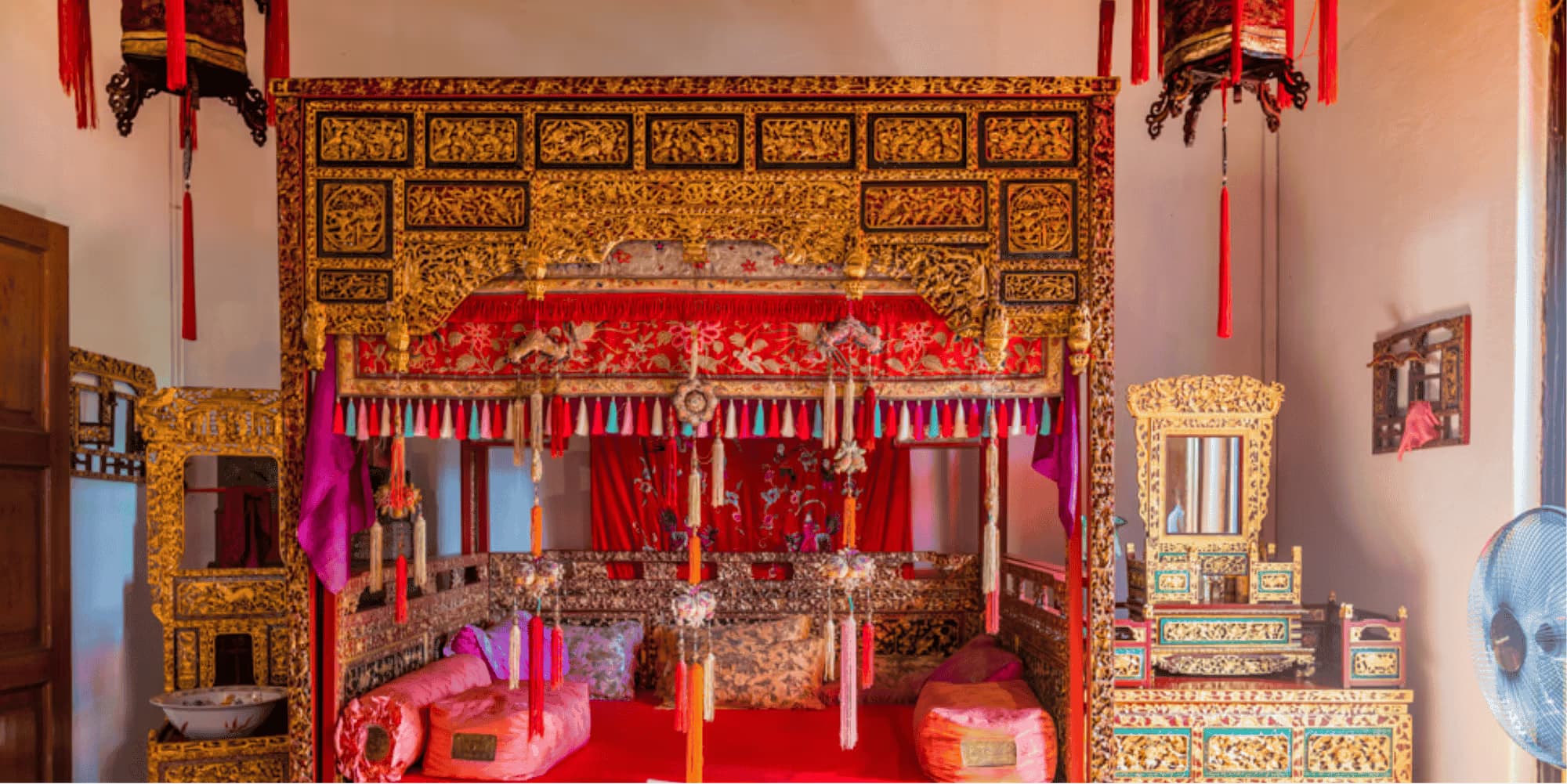 100-year-old wedding bed