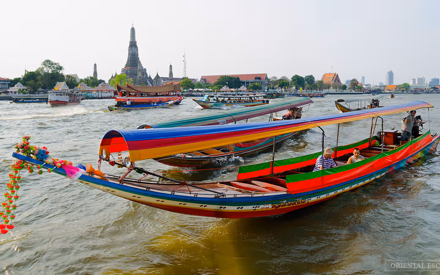 Longtail boats on canals