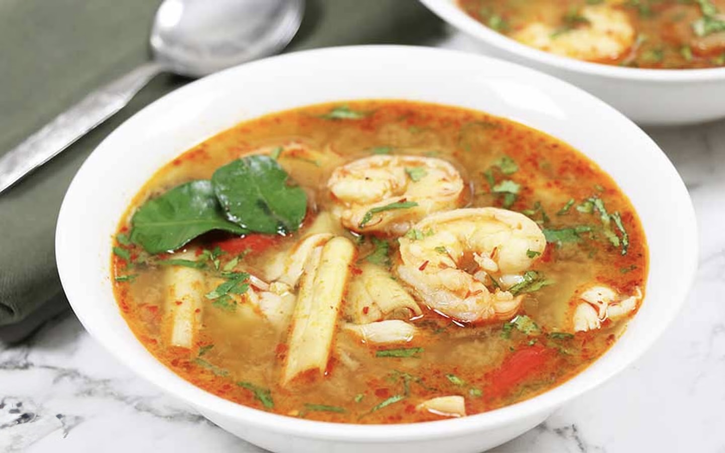 Tom Yum Goong (Spicy Shrimp Soup)