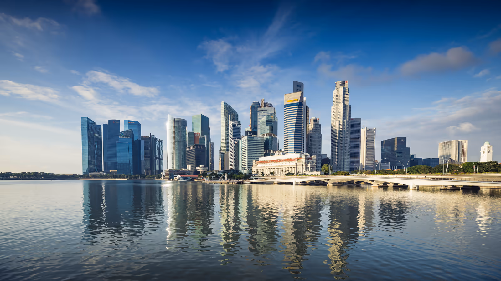 Singapore Marina Bay skyline, daytime