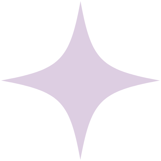 Pink four-pointed star
