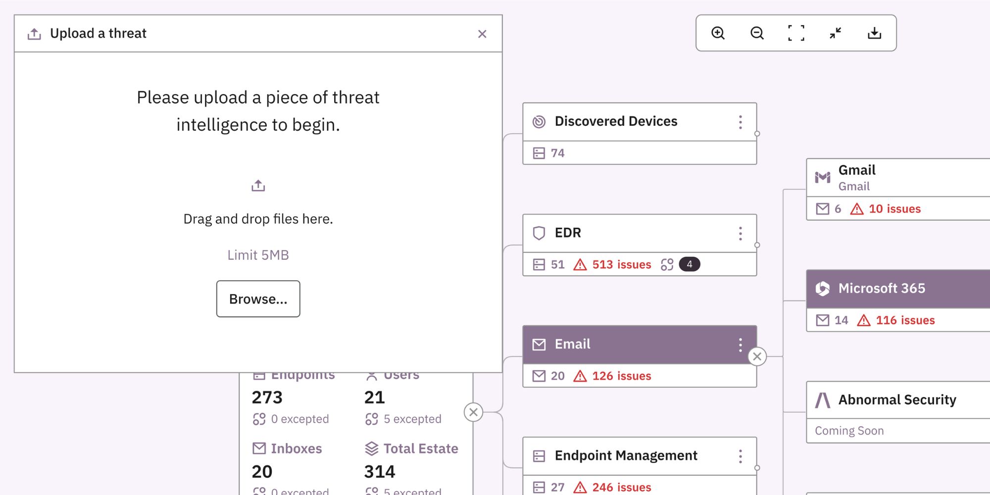 Upload your own threat intelligence in the Prelude platform.