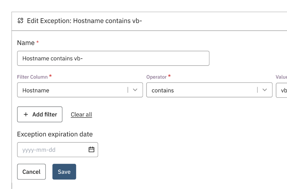 An exception being created in the Prelude platform