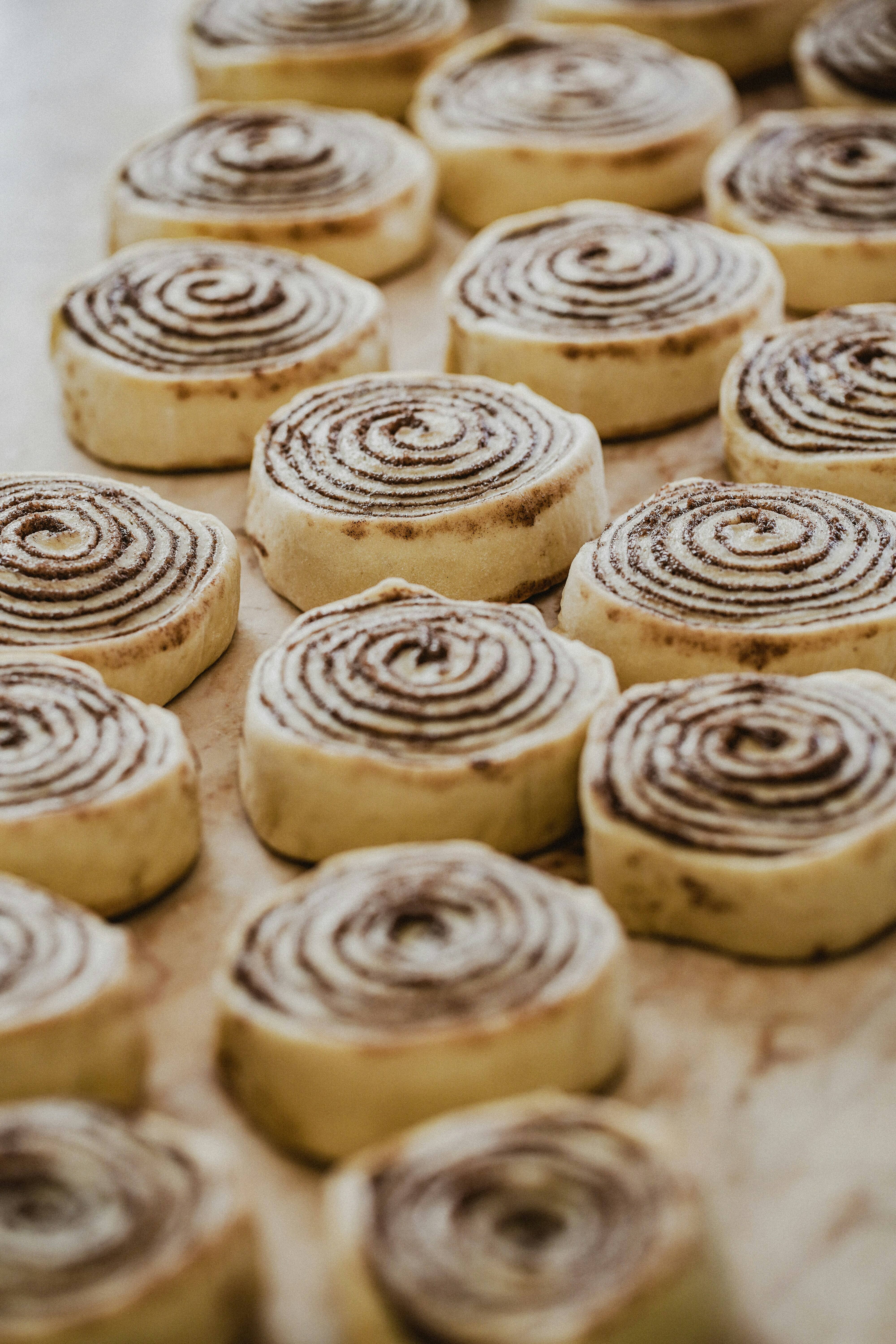 cinnamon rolls stock image