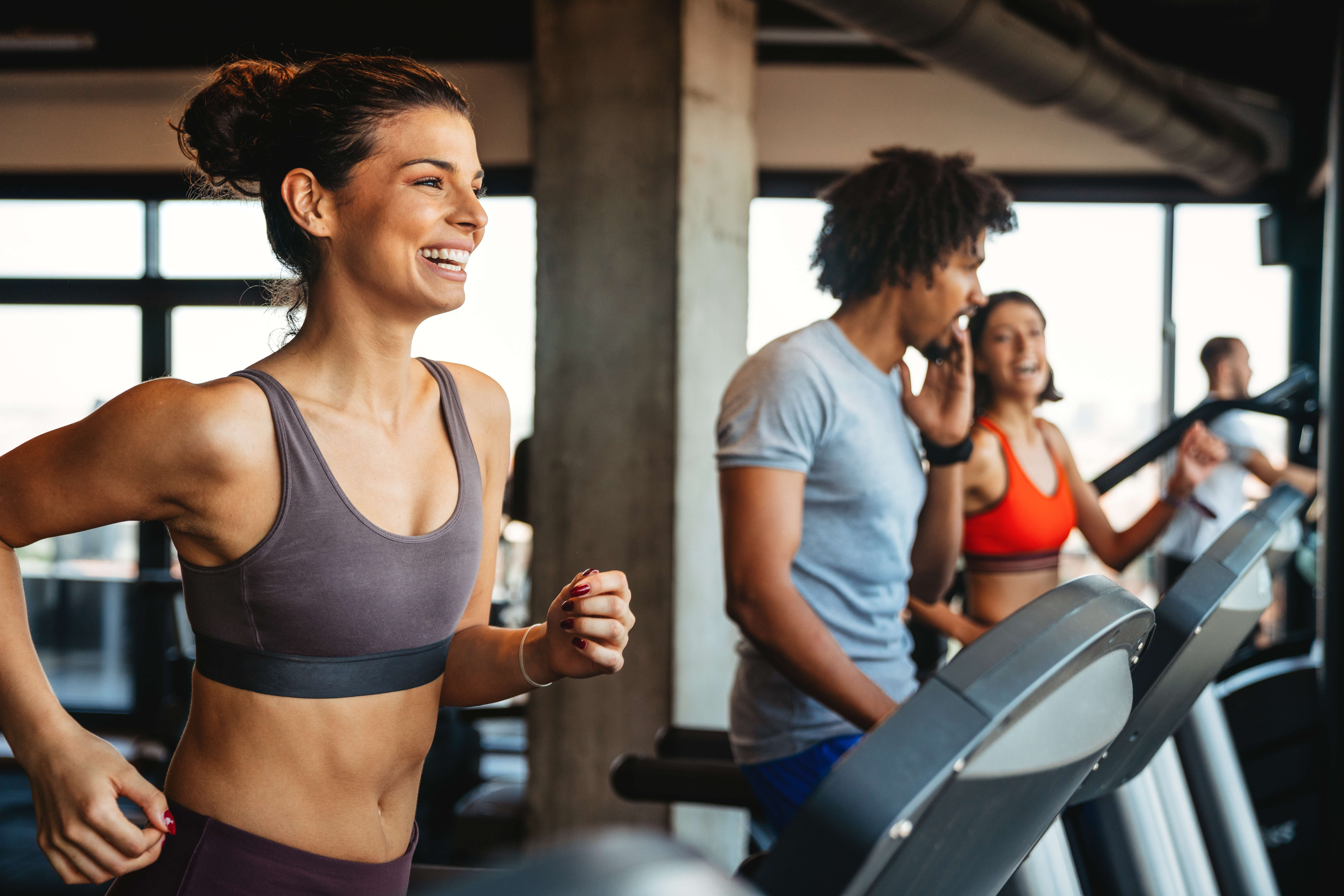 woman working out stock image