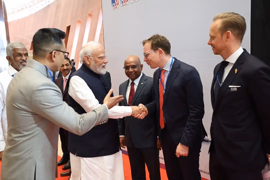 Pictures with Fintiba at TV9s What India Thinks Today summit