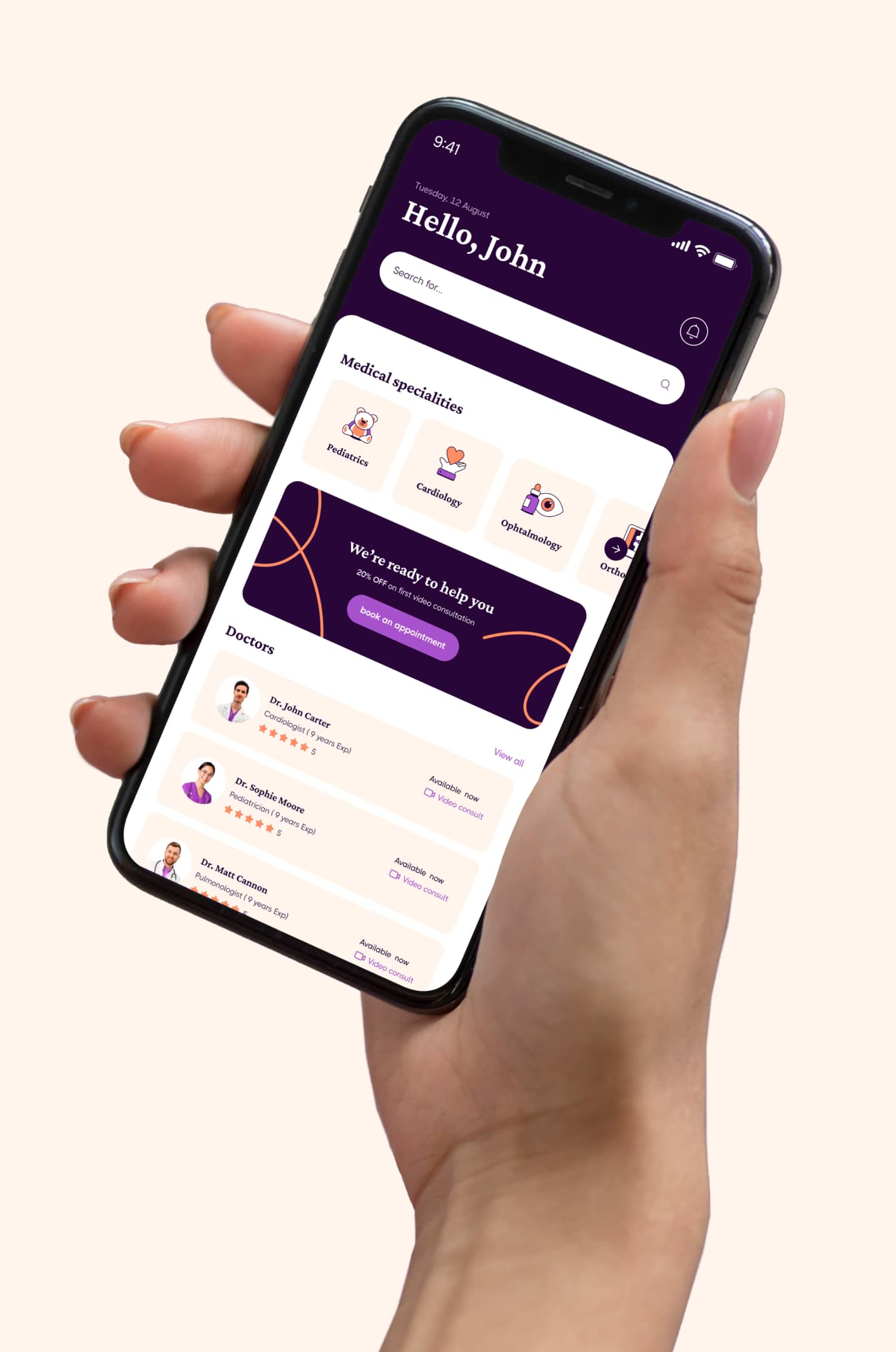 Hospital App - Medic X Webflow Template