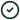 Green check mark icon with a circular border.