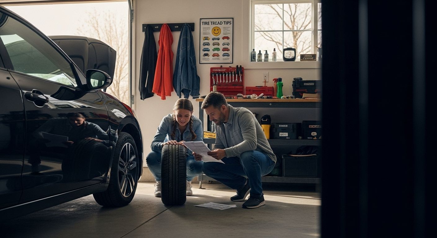 tire tread, family inspection, maintenance