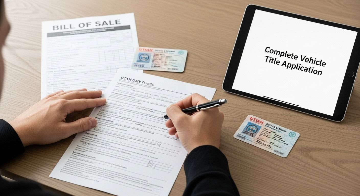 vehicle title application form utah