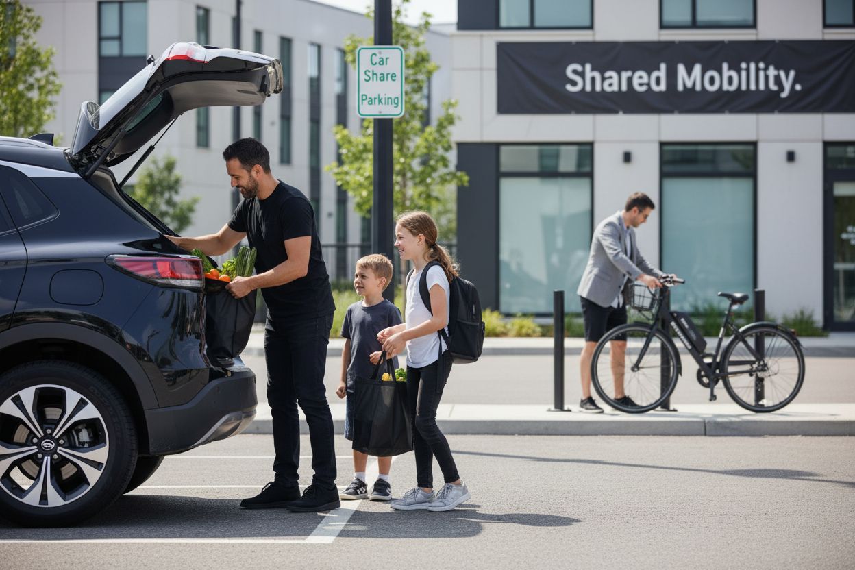 shared car family suburbs