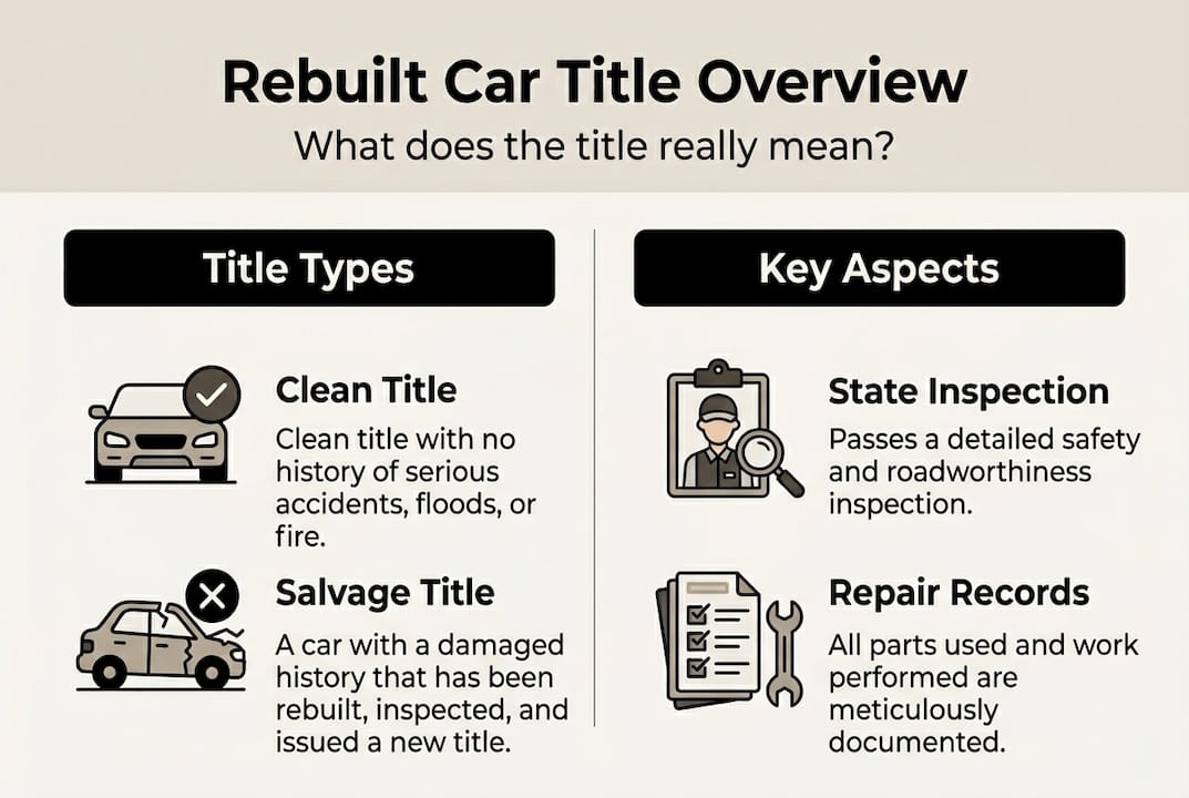 Infographic rebuilt car title comparison